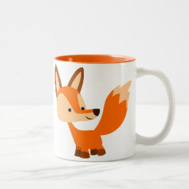 Niedlich Friendly Cartoon Fox Tasse