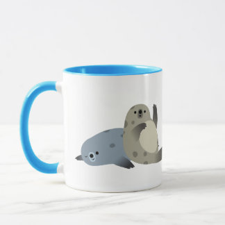 Niedlich Friendly Cartoon Harbour Siegel Tasse