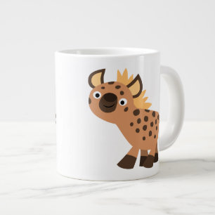 Niedlich Friendly Cartoon Hyena Jumbo-Tasse