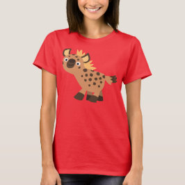 Niedlich Friendly Cartoon Hyena Women T - Shirt