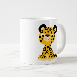 Niedlich Friendly Cartoon Jaguar Jumbo-Tasse
