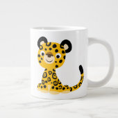 Niedlich Friendly Cartoon Jaguar Jumbo-Tasse (Rechts)