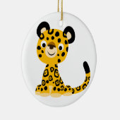 Niedlich Friendly Cartoon Jaguar Keramikornament (Rechts)