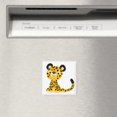 Niedlich Friendly Cartoon Jaguar Magnet (In Situ (Geschirrspüler))