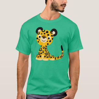 Niedlich Friendly Cartoon Jaguar T - Shirt