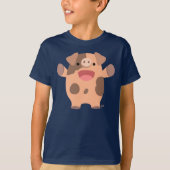 Niedlich Friendly Cartoon Pig Kinder T - Shirt (Vorderseite)