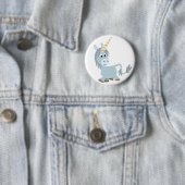 Niedlich Friendly Cartoon Unicorn Button Abzeichen (Beispiel)
