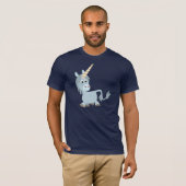 Niedlich Friendly Cartoon Unicorn T - Shirt (Vorne ganz)