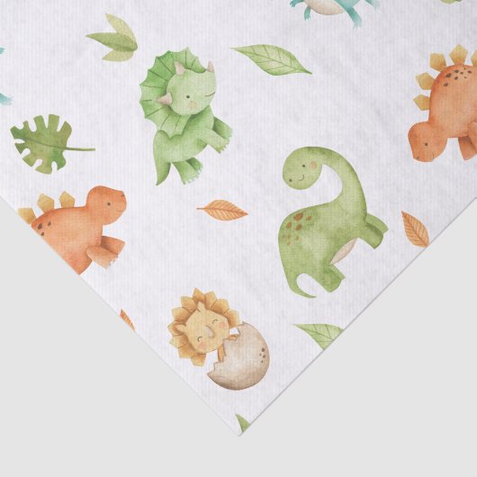 Niedlich Friendly Dinosaurs T-Rex Decoupage Seidenpapier (Ausschnitt)