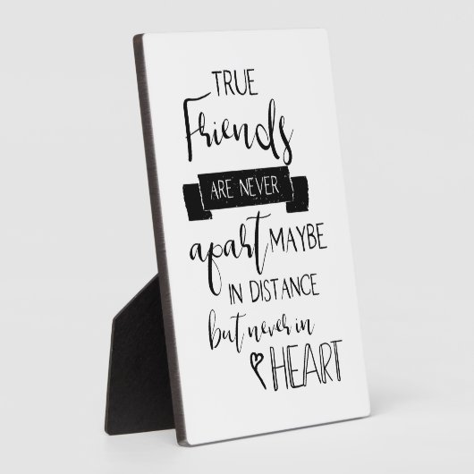 Niedlich Friendship Zitat Wahre Freunde sind nie a Fotoplatte (Seite)