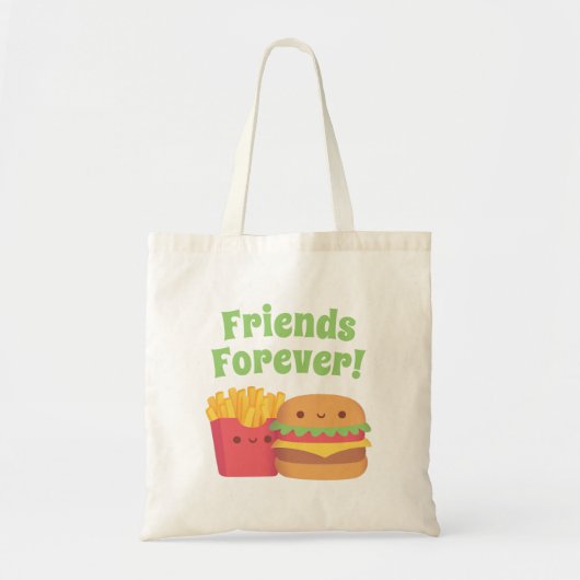 Niedlich Fries and Burger, Friends Forever Tasche (Vorne)
