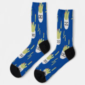 Niedlich Fries Junk Food Muster Socks Socken (Linkes Detail)
