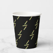 Niedlich Fries Restaurant Birthday Party Black Pappbecher (Rückseite)