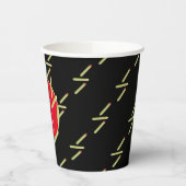 Niedlich Fries Restaurant Birthday Party Black Pappbecher (Links)