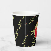 Niedlich Fries Restaurant Birthday Party Black Pappbecher (Rechts)