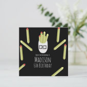 Niedlich Fries Restaurant Geburtstagsparty Danke (Stehend Vorderseite)