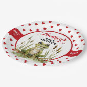 Niedlich Frog Baby Dusche oder Geburtstag Pappteller (Schrägansicht)