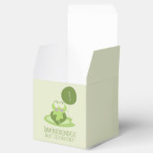 Niedlich Frog Birthday Green Ballon Danke Geschenkschachtel (Geöffnet)