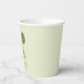 Niedlich Frog Birthday Green Ballon Danke Pappbecher (Links)