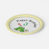 Niedlich Frog Birthday Party Paper Plate Pappteller (Schrägansicht)