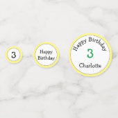 Niedlich Frog Birthday Table Confetti Konfetti (Vorderseiten)