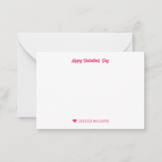 Niedlich Frog Cartoon Herzmuster Valentinstag Mitteilungskarte (Vorderseite)