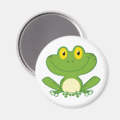 Niedlich Frog Cartoon Magnet (Vorderseite/Rückseite)
