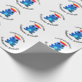 Niedlich Frog Custom Kindergarten Abschluss Geschenkpapier (Ecke)