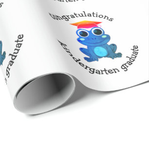 Niedlich Frog Custom Kindergarten Abschluss Geschenkpapier