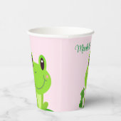 Niedlich Frog Girl Room Pappbecher (Rechts)