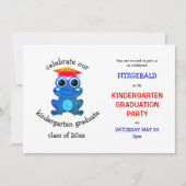 Niedlich Frog Kindergarten Graduierungsparty Einladung (Vorderseite)