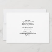 Niedlich Frog Kindergarten Graduierungsparty Einladung (Rückseite)