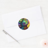Niedlich Frog Monster Fantasy Classic Round Sticke Runder Aufkleber (Umschlag)