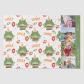 Niedlich Frog Pattern Lächeln Text Happy Birthday  Seidenpapier (Vorderseite)