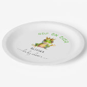 Niedlich Frog Prince Baby Duschpapier Teller (Schrägansicht)