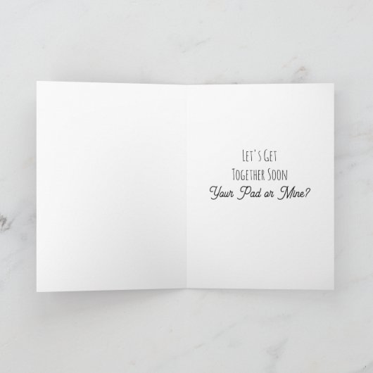 Niedlich Frog Pun Toad Themed Friendship Karte (Innenseite)