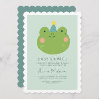 Niedlich Frog Sage Green Niedlich Baby Dusche