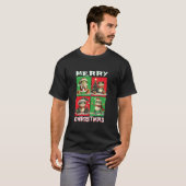 Niedlich Frog Santa Animals Lover Frohe Weihnachts T-Shirt (Vorne ganz)