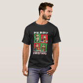 Niedlich Frog Santa Animals Lover Frohe Weihnachts T-Shirt (Vorne ganz)