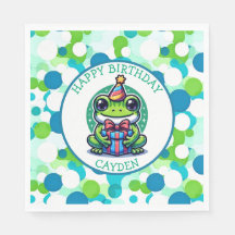 Niedlich Frog Themed Boy's Birthday Boy