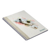 Niedlich Frog Watercolor Einfaches SpiralNotebook Notizblock (Rechte Seite)