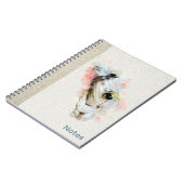 Niedlich Frog Watercolor Einfaches SpiralNotebook Notizblock (Linke Seite)