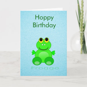 Niedlich Froggo Frog Karte