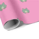 Niedlich Froggy Birthday Wrapping Paper - Pink Geschenkpapier (Rolleneckpunkt)