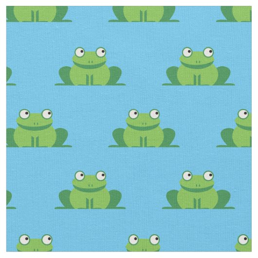 Niedlich Frogs Kinder Baby Kinderzimmer Stoff (Nahaufnahme)