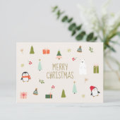 Niedlich frohe Weihnachten (Stehend Vorderseite)