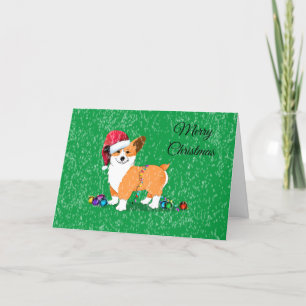 Niedlich Frohe Weihnachten Corgi Dog