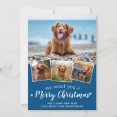 Niedlich frohe Weihnachten Custom Dog Pet FotoColl (Vorderseite)