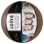 Niedlich frohe Weihnachten Daddy Black 3 Foto Coll Basketball (Vertikal)