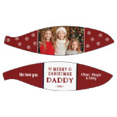 Niedlich frohe Weihnachten Daddy Family Foto Basketball (Panele)